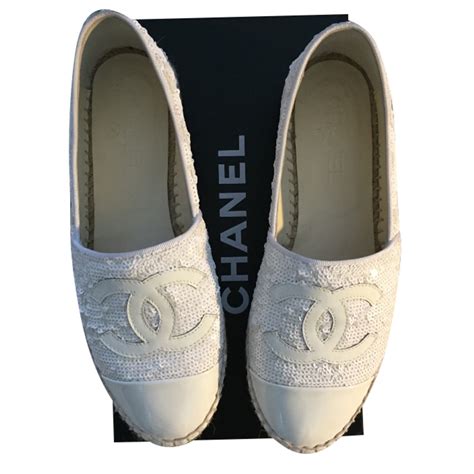 espadrillas chanel bianche|Chanel espadrilles in london.